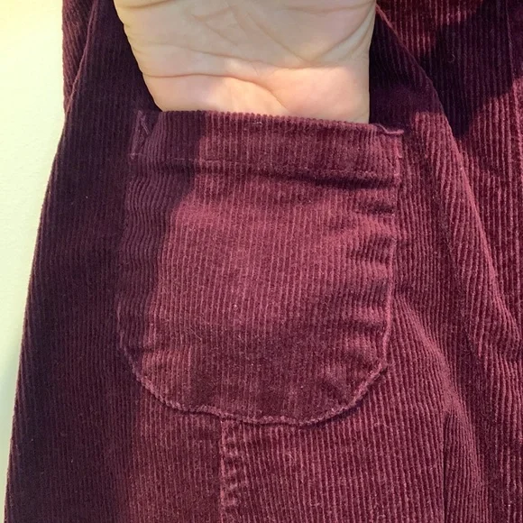 Never Worn Brandy Melville corduroy burgundy skirt - Picture 3 of 7
